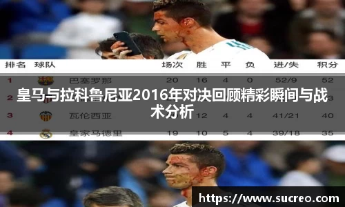 皇马与拉科鲁尼亚2016年对决回顾精彩瞬间与战术分析